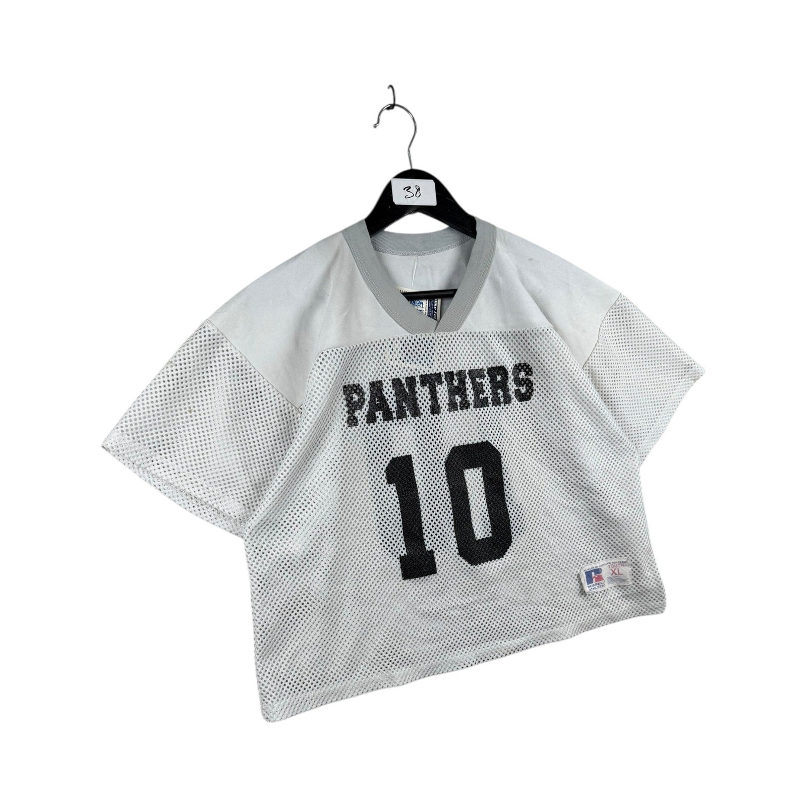Vintage Russell Athletic Panthers Y2K Cropped Jersey