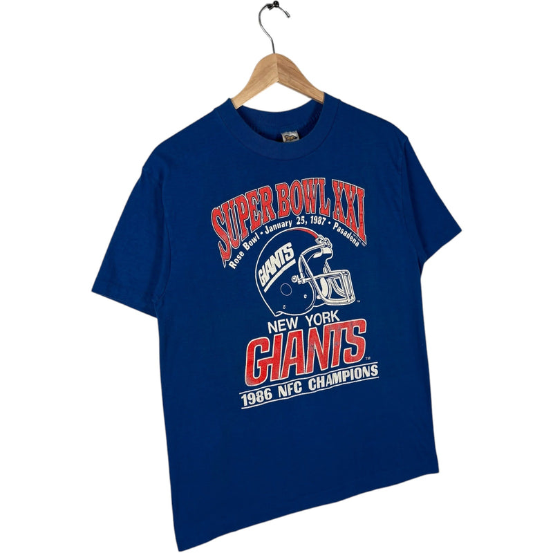 Vintage New York Giants NFC Champs Super Bowl 21 NFL Tee 1986