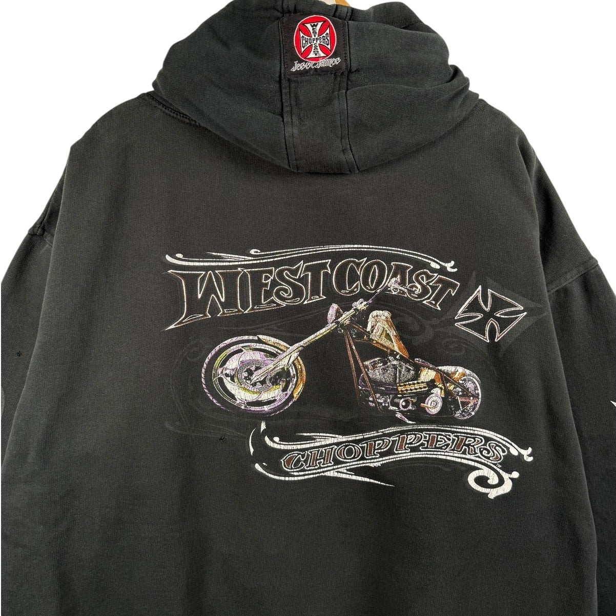 Vintage West Coast Choppers Biker Graphic Pullover Hoodie