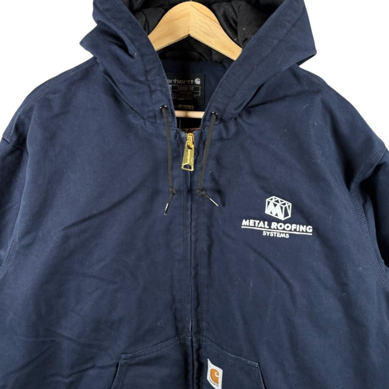 Vintage Carhartt Canvas Full Zip Hooded Workwear Jacket