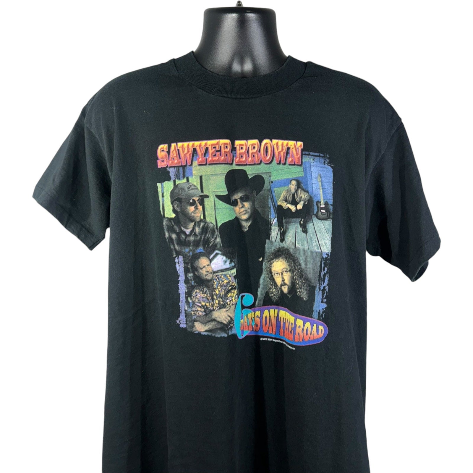 Vintage Sawyer Brown 6 Days On The Road Show Band Tee