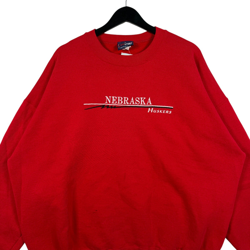 Vintage University Of Nebraska Huskers Spellout Crewneck