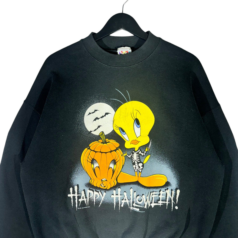 Vintage Looney Tunes Tweety Bird Halloween Crewneck 90s