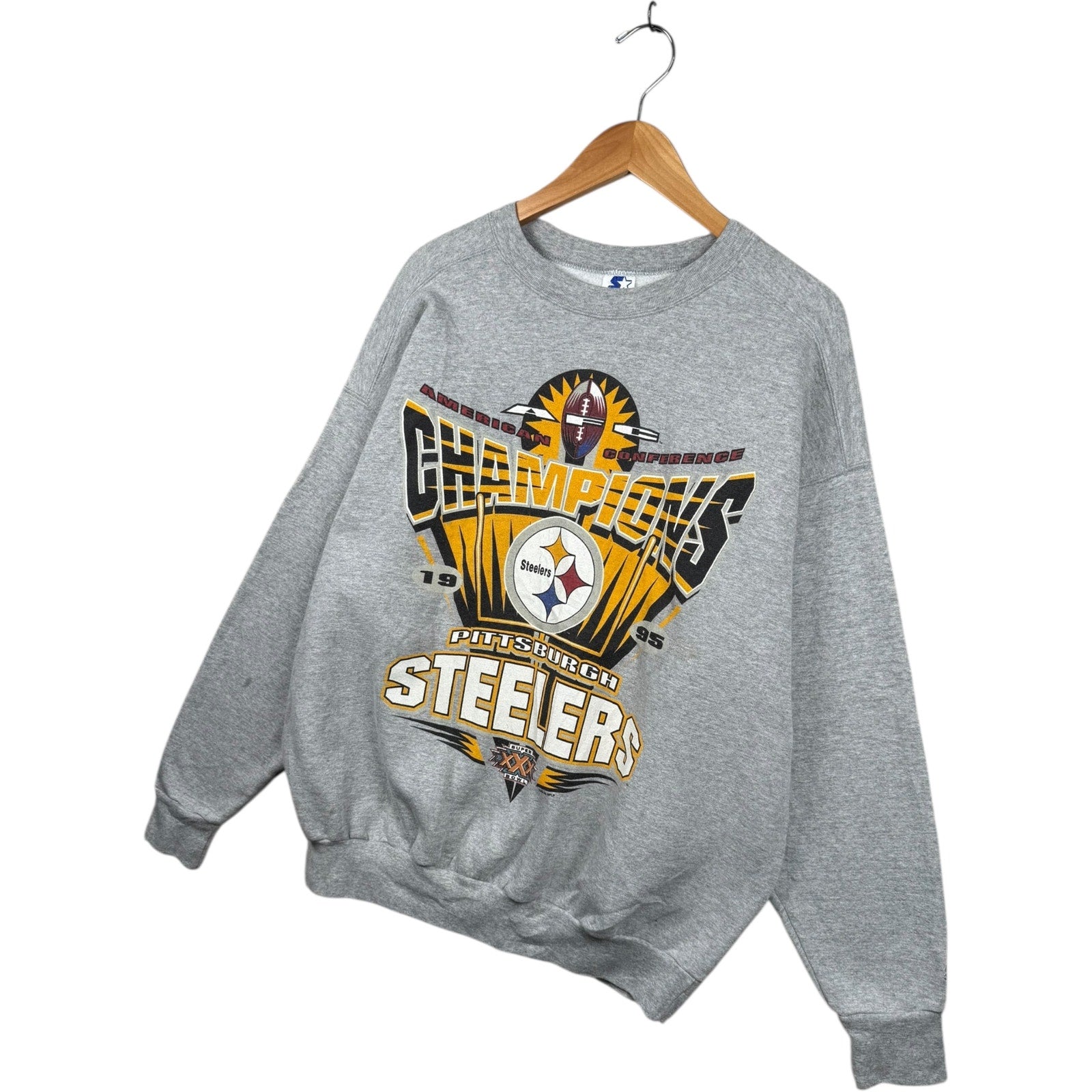 Vintage Pittsburgh Steelers NFL Champions 1995 Crewneck