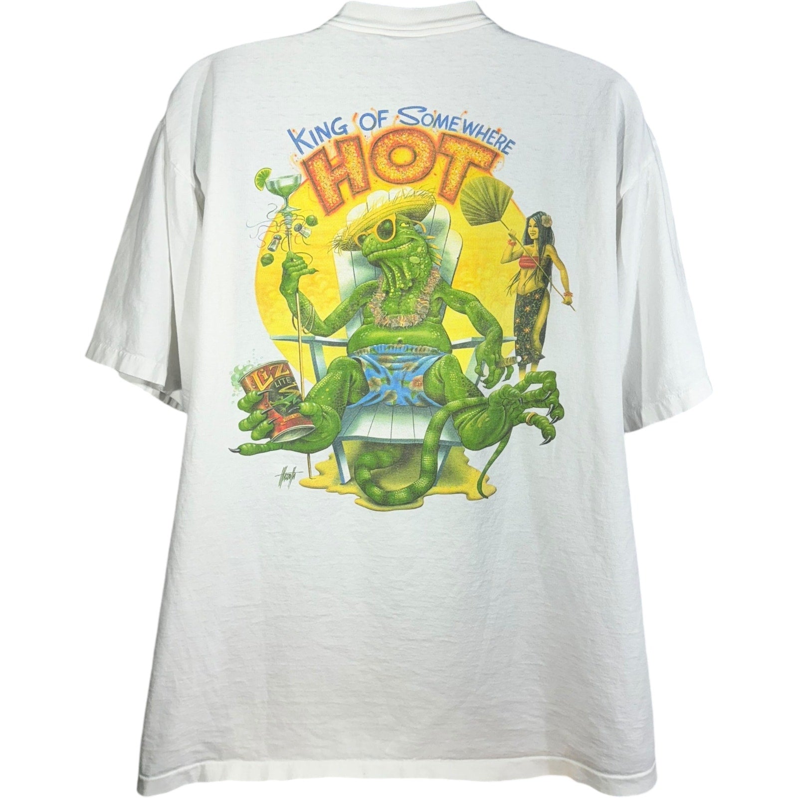 Vintage King Of Somewhere Hot Lizard Tee