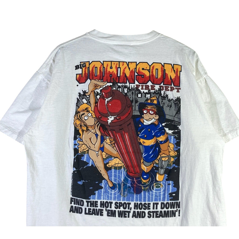 Vintage Big Johnson Fire Department Mullet Tee