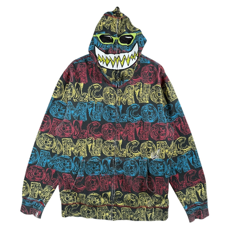 Vintage Volcom Full Zip Face Mask Hoodie