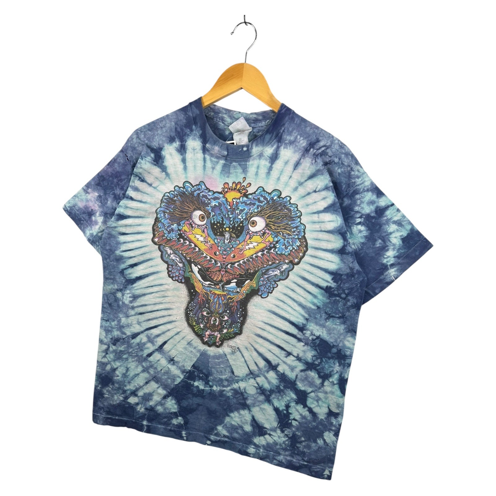 Vintage Psychedelic Tie-Dye Graphic T-Shirt