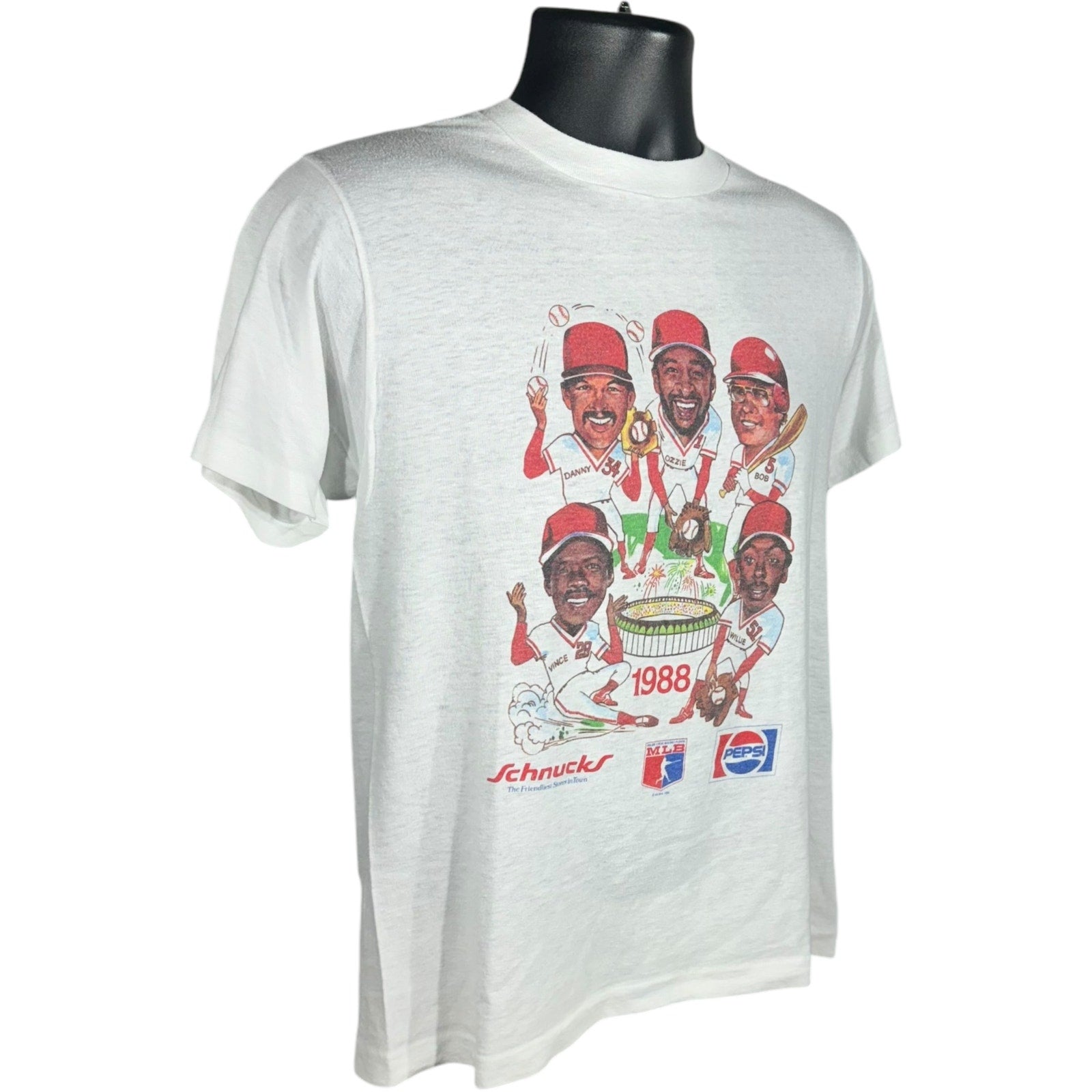 Vintage St. Louis Cardinals MLB Caricature Tee 1988