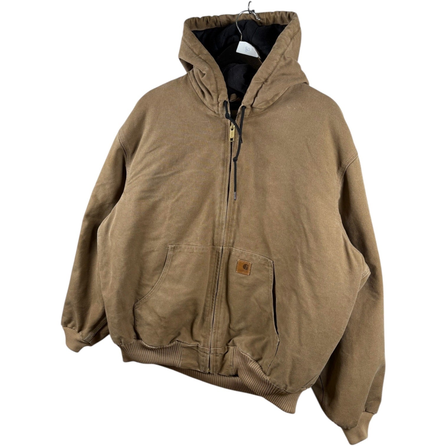 Vintage Carhartt Insulated Active Hoodie Full Zip Workwear Jacket