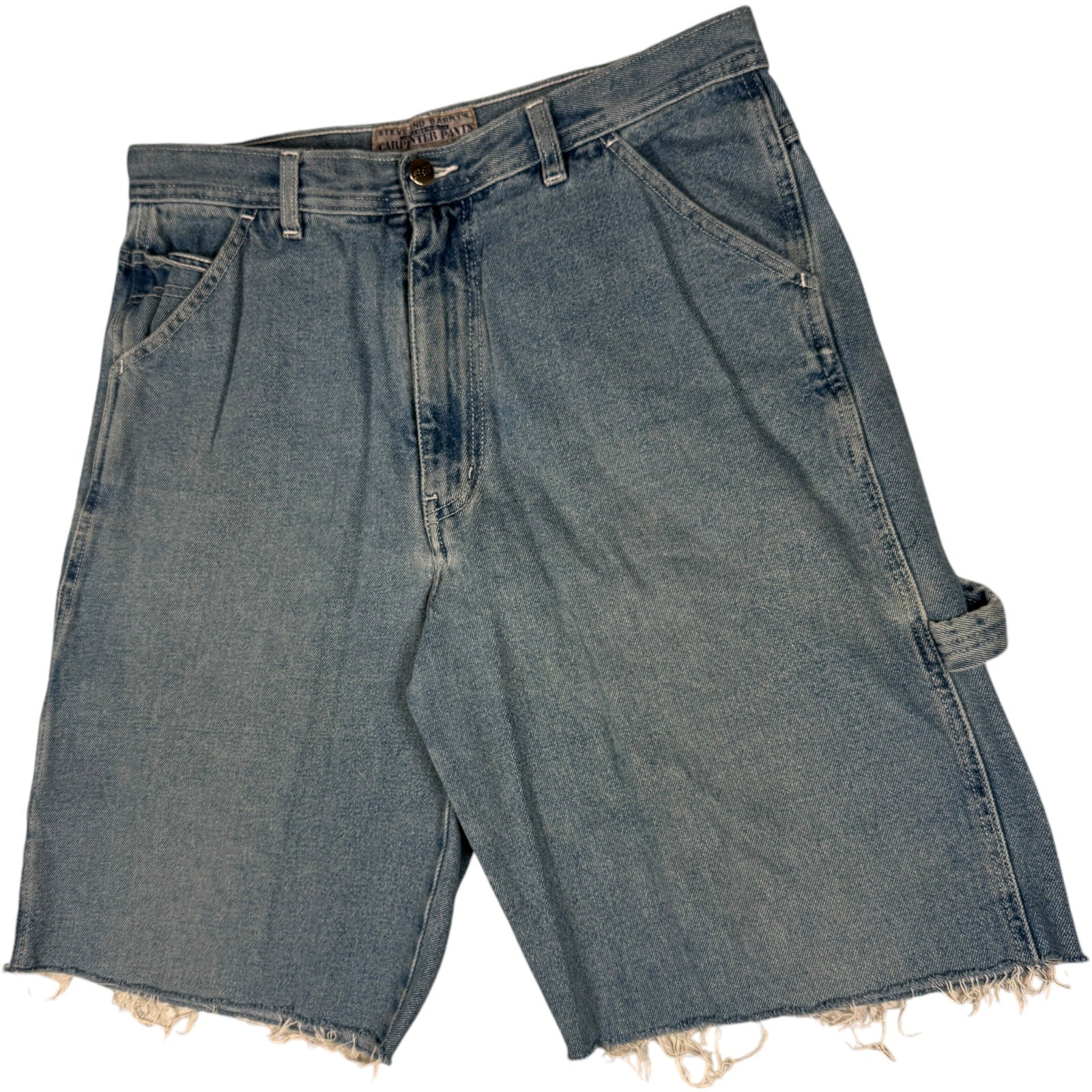 Vintage Cut Off Denim Carpenter Shorts 33