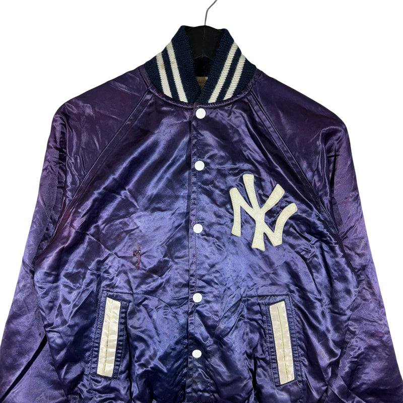 Vintage New York Yankees Satin Bomber Jacket