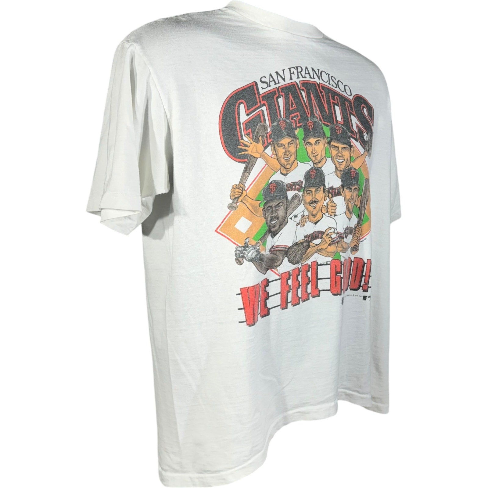 Vintage San Francisco Giants 'We Feel Good' Caricature Tee 1989