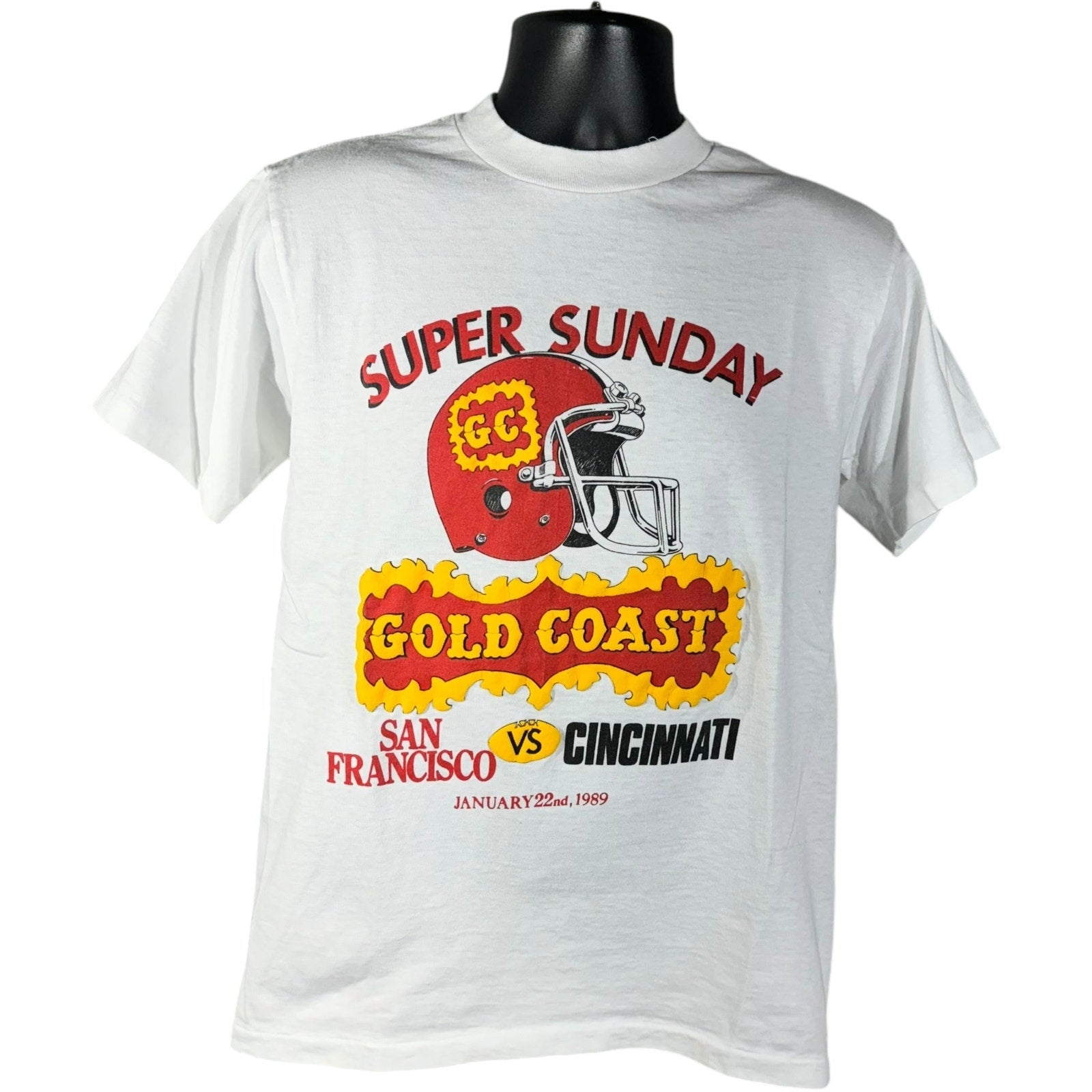 Vintage Super Bowl XXIII SanFrancisco vs Cincinnati Tee 1989