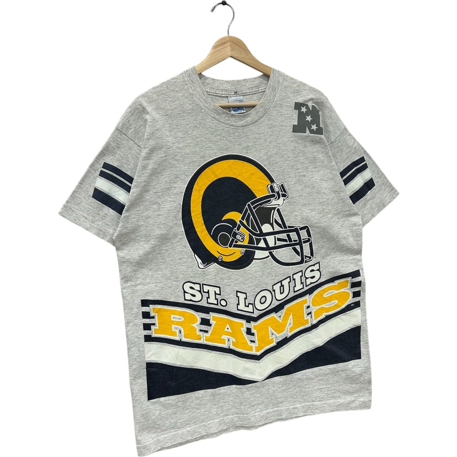 Vintage Salem St. Louis Rams Spellout Double Sided NFL Tee