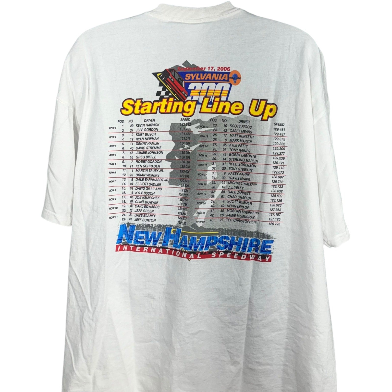 Vintage Sylvania 300 New Hampshire Speedway Racing Tee