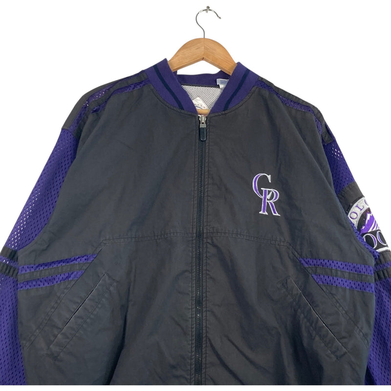 Vintage Colorado Rockies Mini Logo MLB Light Jacket