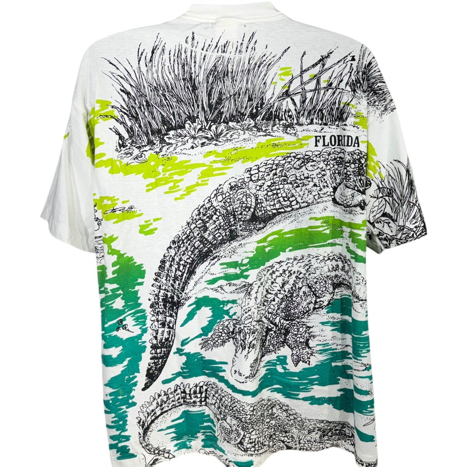 Vintage Florida Swamp Alligators AOP Tee 90s