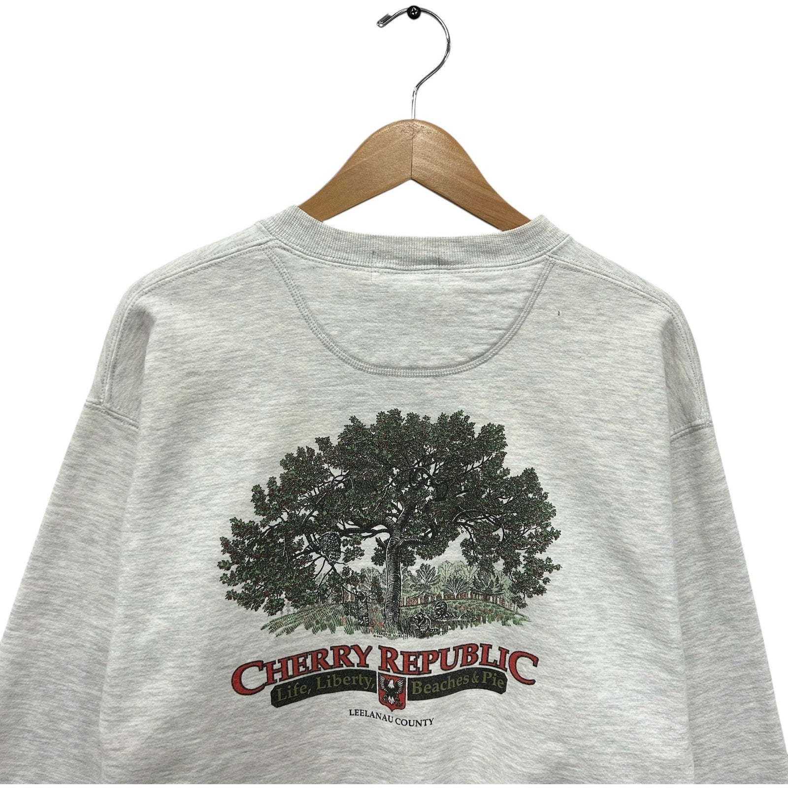 Vintage Cherry Republic Nature Print Souvenir Crewneck 90s