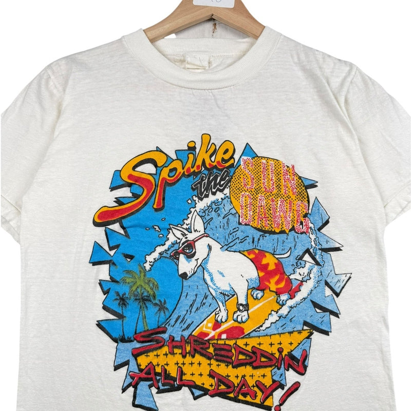 Vintage Spike the Surf Dawg Surfing T-Shirt