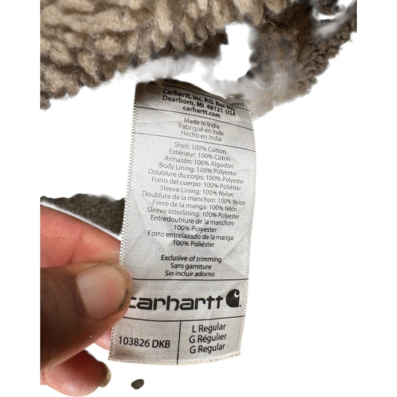 Vintage Carhartt Sherpa Lined Hooded Workwear Jacket