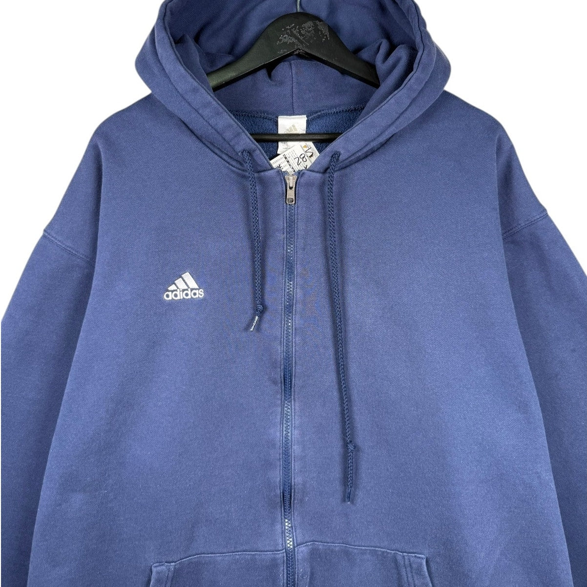 Vintage Adidas Drawstring Full Zip Hoodie