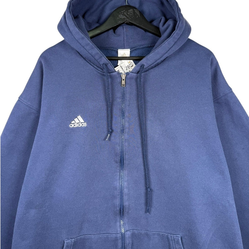 Vintage Adidas Drawstring Full Zip Hoodie
