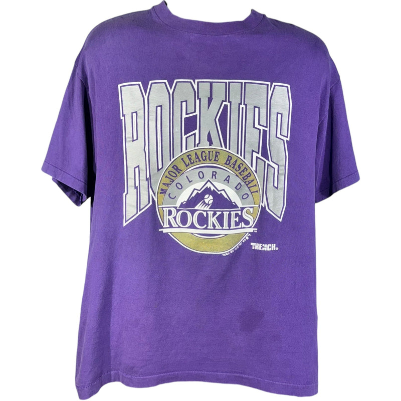 Vintage Colorado Rockies Spellout Logo Tee