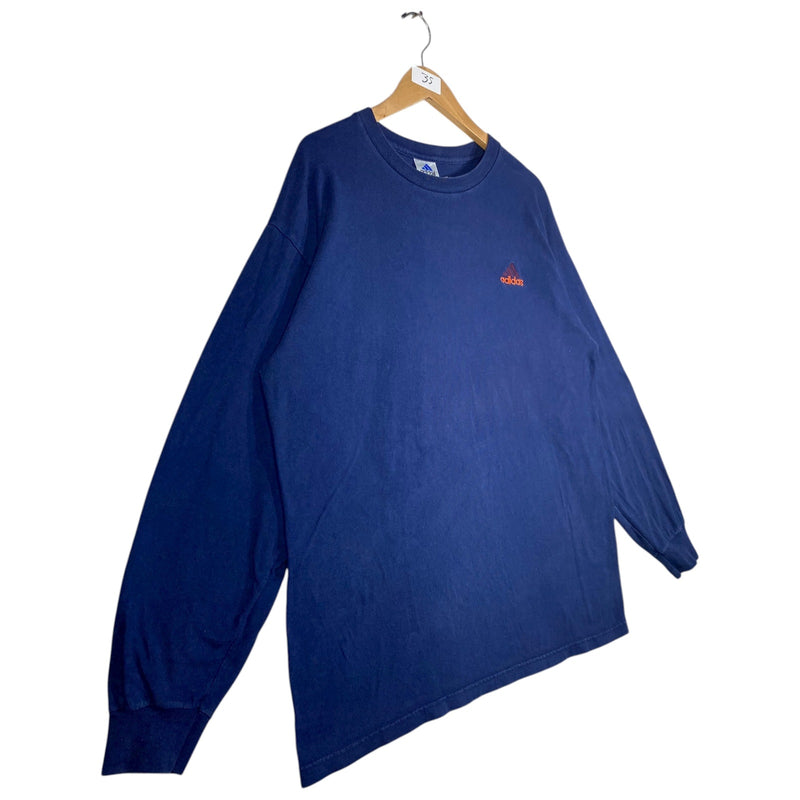 Vintage Adidas Solid Long Sleeve T-shirt
