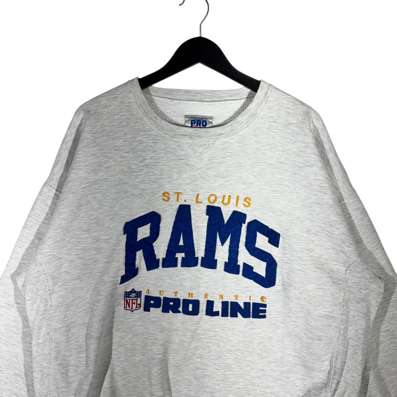 Vintage Russell Pro Line St. Louis Rams Spellout Crewneck 90s