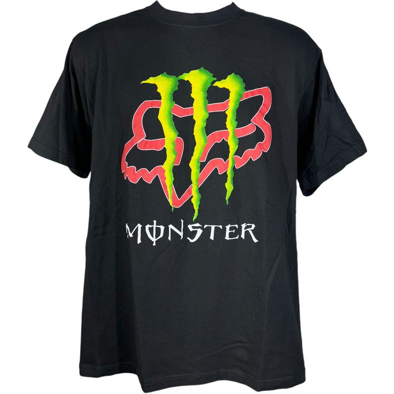 Vintage Monster Energy And Fox Racing Tee