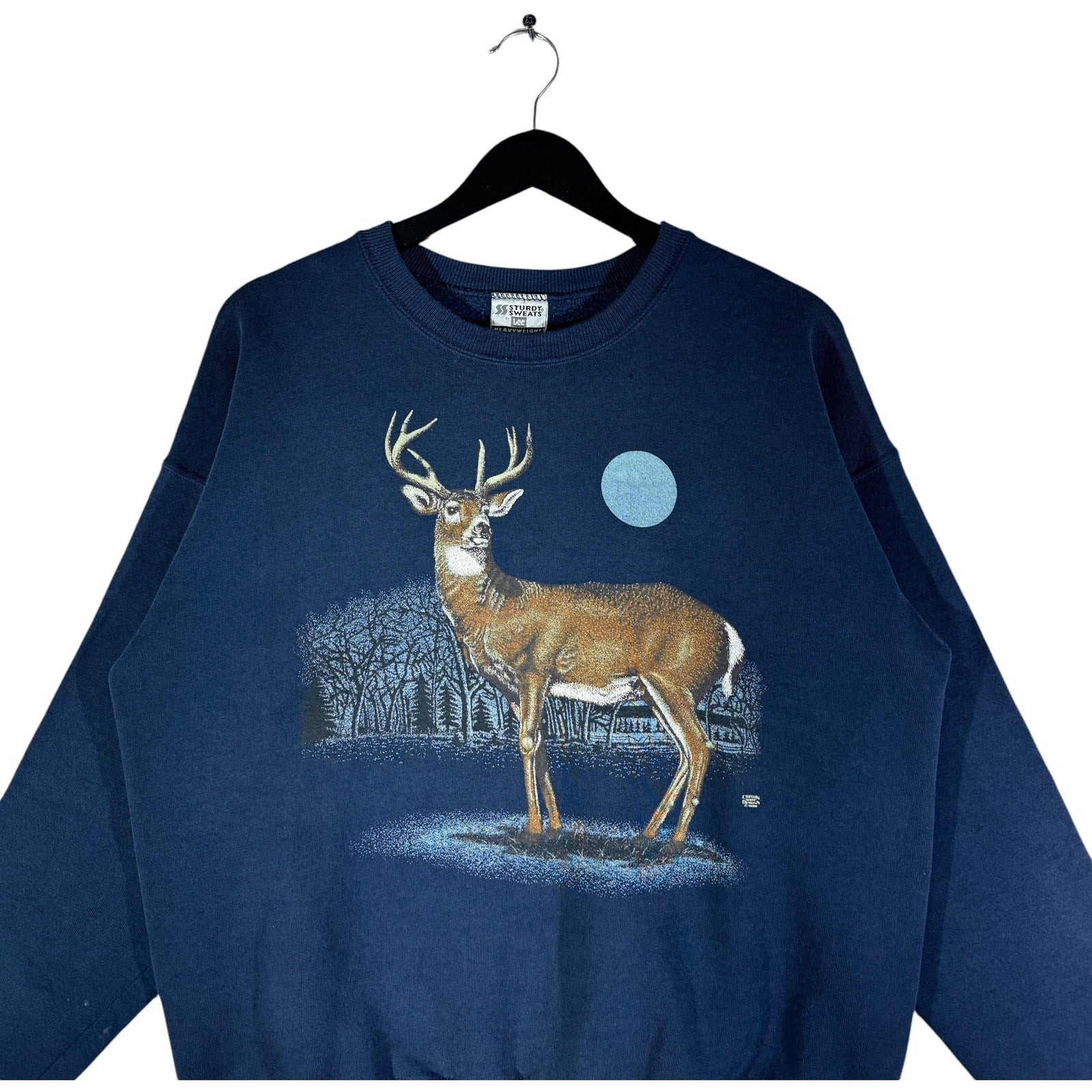 Vintage Deer Buck Nature Crewneck