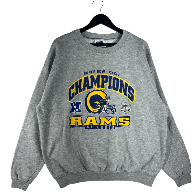 Vintage St. Louis Rams Superbowl XXXIV Champions Crewneck