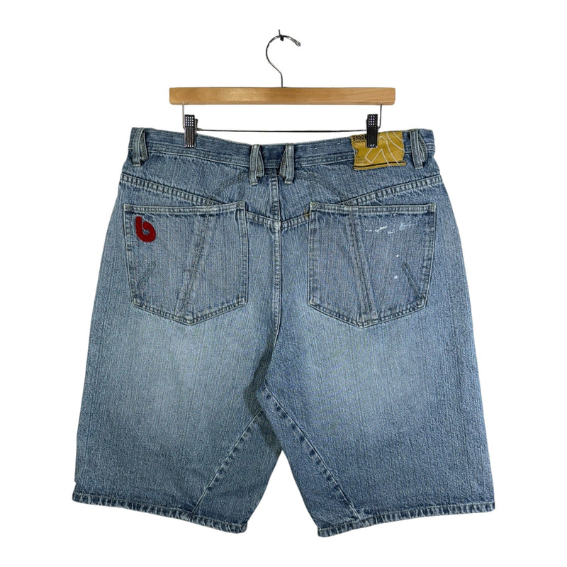 Vintage Bklyn Xpress Patchwork Denim Shorts 39