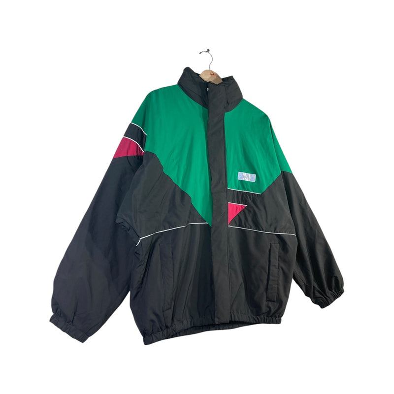 Vintage Adidas Colorblock Chest Logo Windbreaker