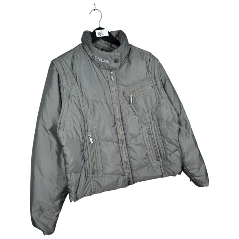 Vintage Harley Davidson Puffer Jacket