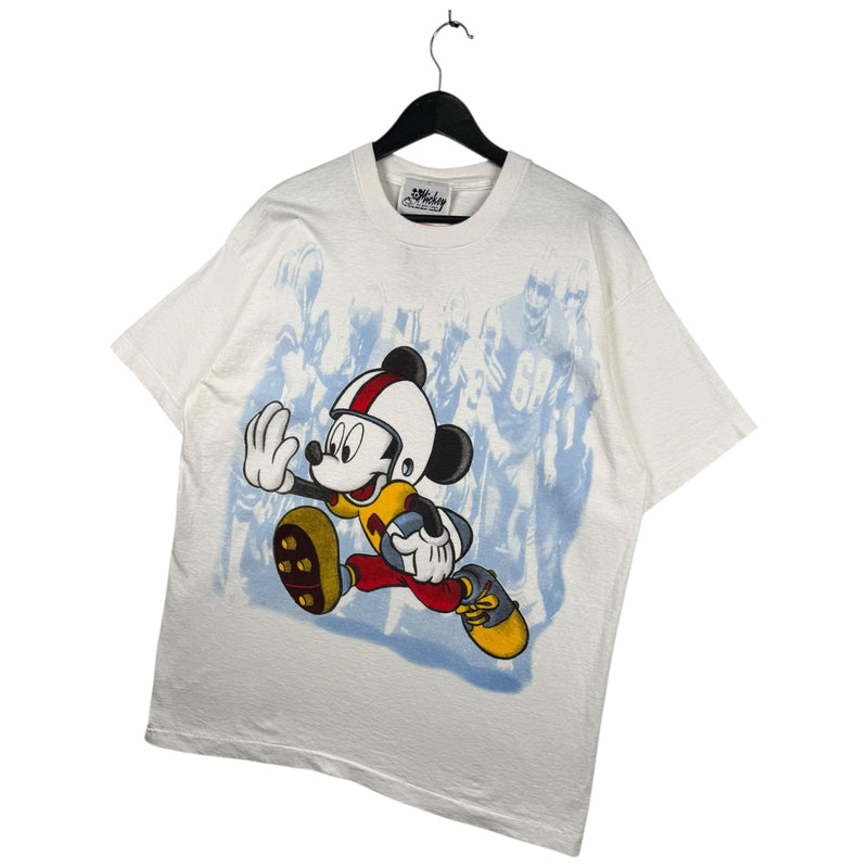 Vintage Disney Mickey Mouse Football T-Shirt