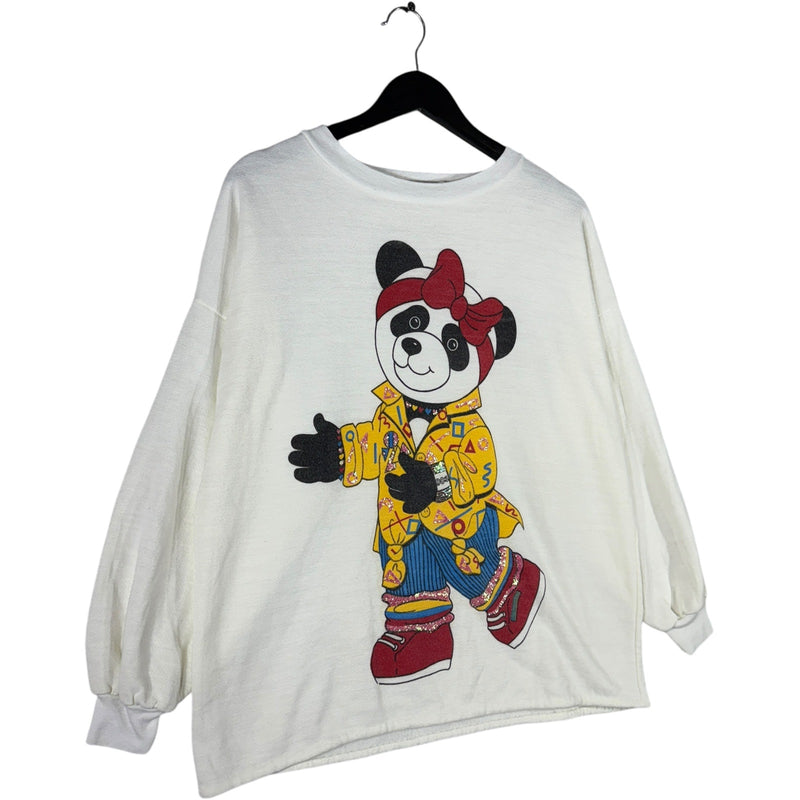 Women's Vintage Stylish Panda Crewneck