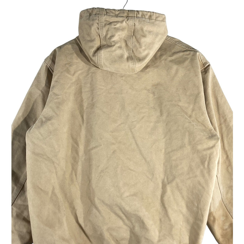 Vintage Carhartt Hooded Duck Full Zip Work Jacket