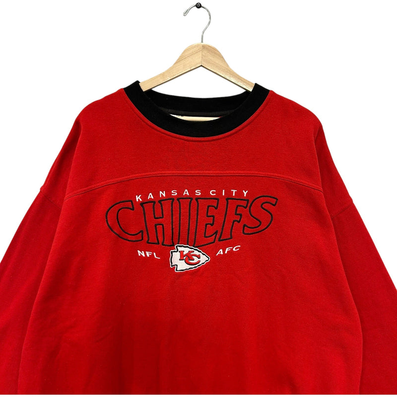 Vintage Lee Kansas City Chiefs Spellout Pullover NFL Crewneck