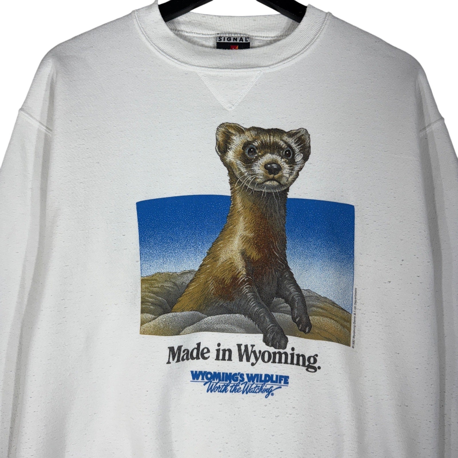 Vintage Wyoming Wildlife "Made in Wyoming" Crewneck 1990