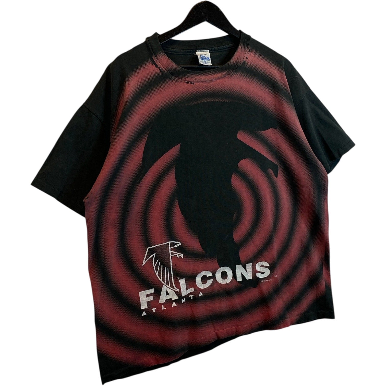 Vintage Atlanta Falcons Spiral NFL T-Shirt