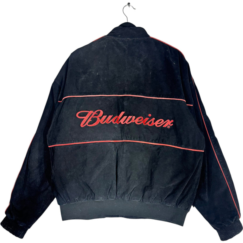 Vintage NASCAR Dale Earnhardt Jr Suede Bomber Jacket