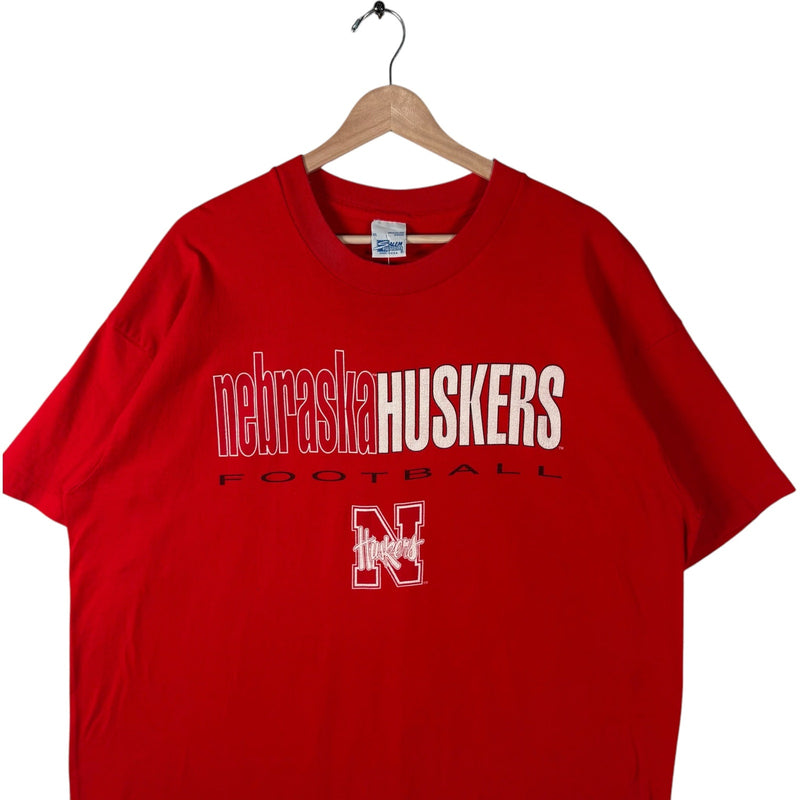 Vintage Salem Sports University Of Nebraska Football Tee 90s
