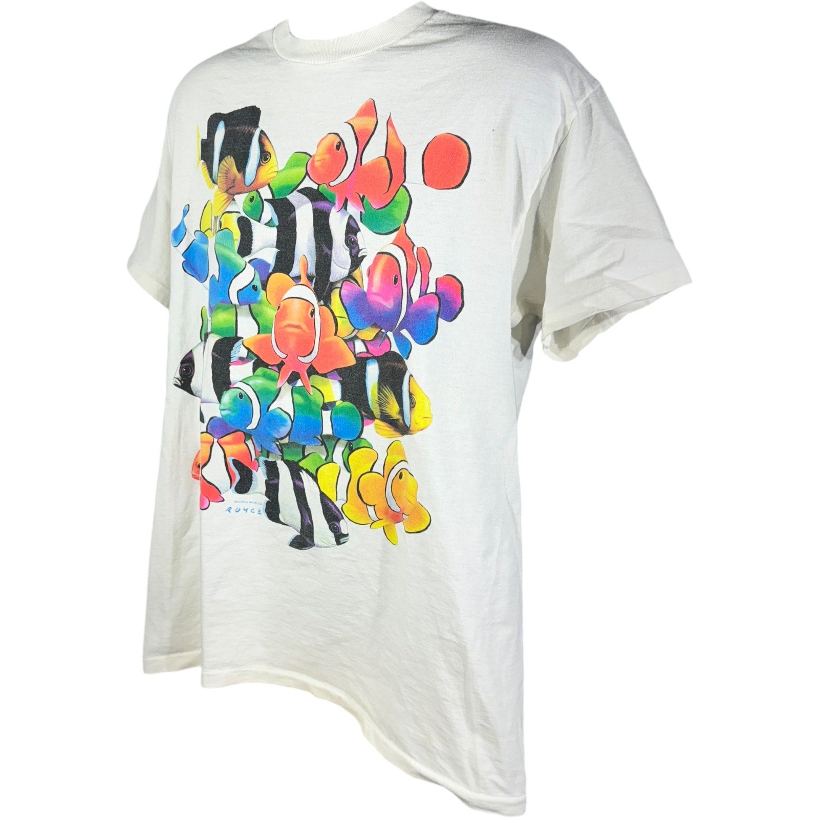 Vintage School Of Clown Fish Nature Tee 90s