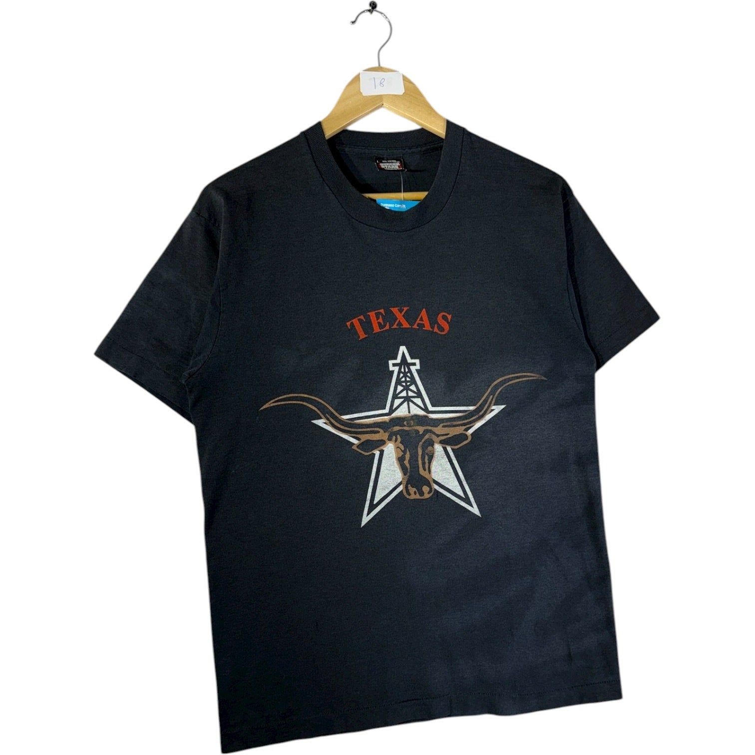 Vintage Texas Longhorn Oil Rig Star Graphic T-Shirt
