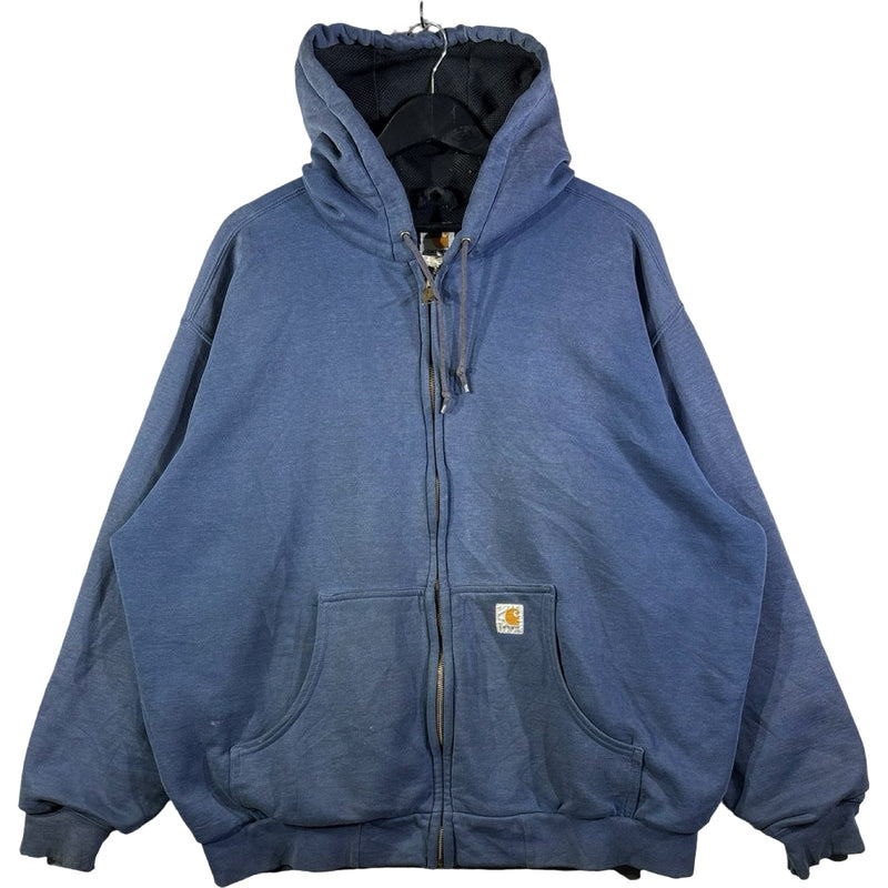 Vintage Carhartt Full Zip Drawstring Jacket Hoodie