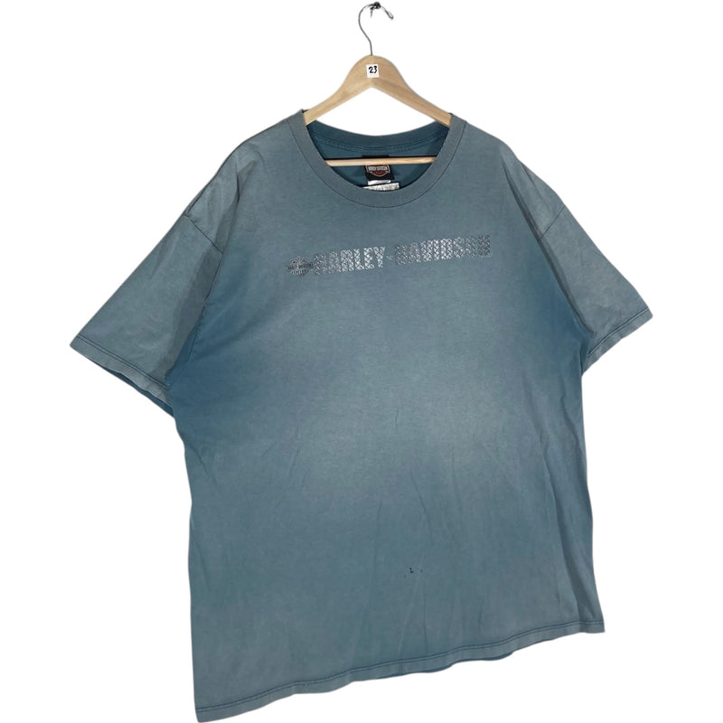 Vintage Harley Davidson Steel Chest Spellout Tee
