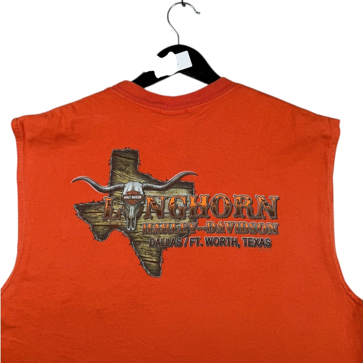 Vintage Harley Davidson Longhorn Dallas Biker Tank Top