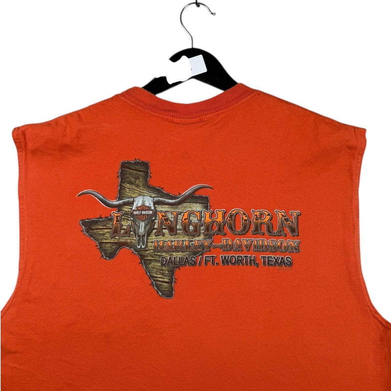 Vintage Harley Davidson Longhorn Dallas Biker Tank Top